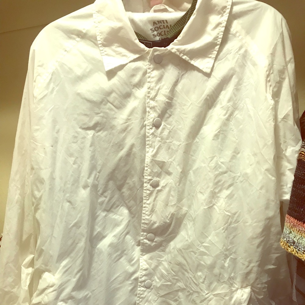 Anti social club white jacket